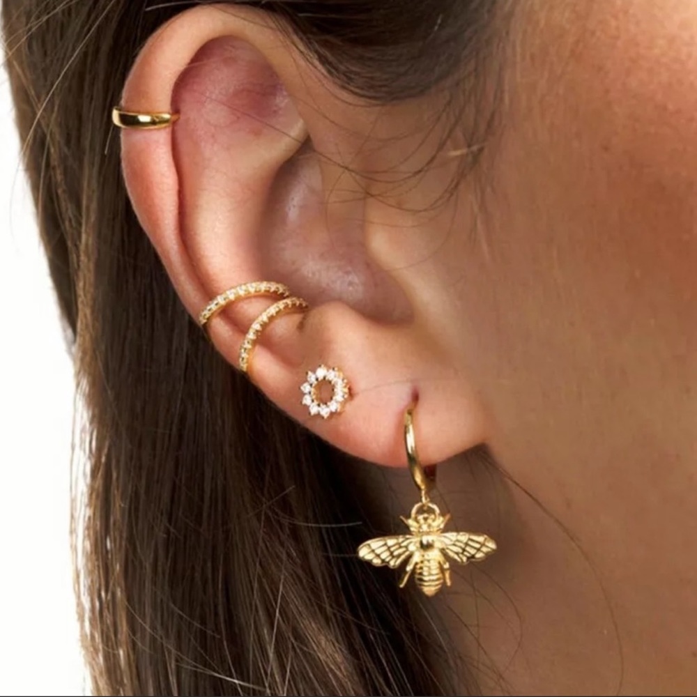 New Chic Gold Color Small Bee Pendant